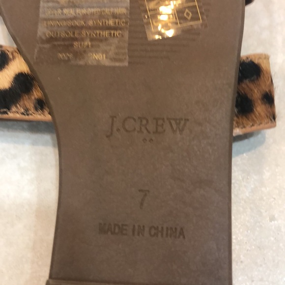 BNWT J Crew Leopard Slides - Picture 4 of 4